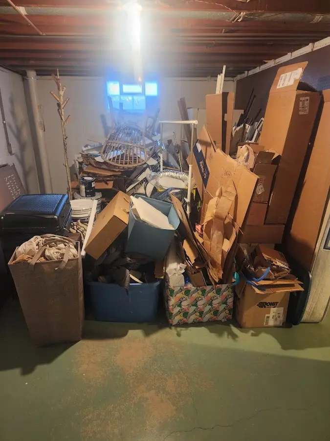 Roll-off dumpster container at job site for 15 Yard Dumpster Rental in Wellington